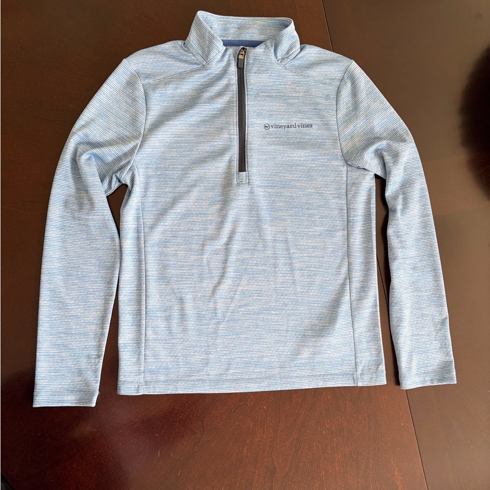 Vineyard Vines Light Blue Quarter-Zip Pullover